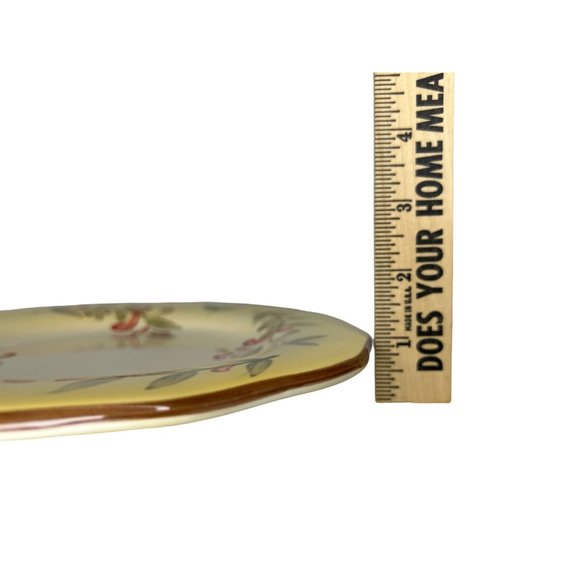 Better Homes Gardens "Tuscan Retreat" Stoneware Individual Luncheon Salad Plates - Picture 6 of 6